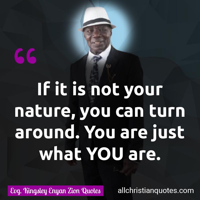 Famous & Popular Quote about Around, Nature, Not, Turn, You: "If it is not your nature, you can turn around. You are just what YOU are."