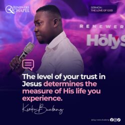 Famous & Popular Quote about experience, Jesus, Jesus Christ, level, life, measure, trust: "The level of your trust in Jesus determines the measure of His life you experience."