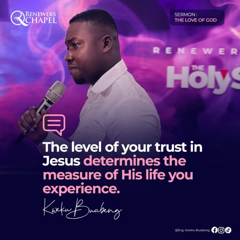 Famous & Popular Quote about Experience, Jesus, Jesus Christ, Level, Life, Measure, Trust: "The level of your trust in Jesus determines the measure of His life you experience."