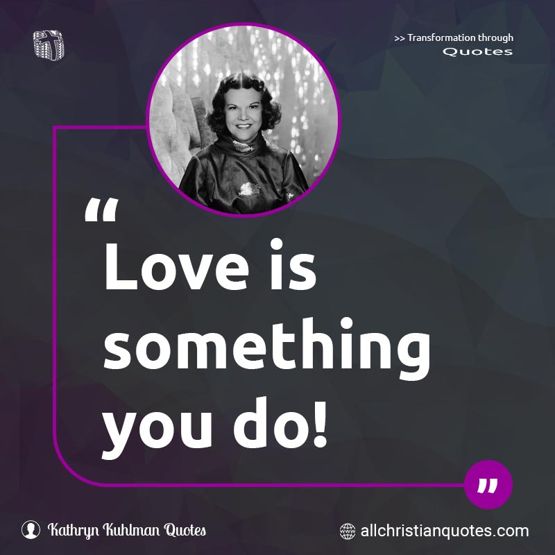 Love is something you do!