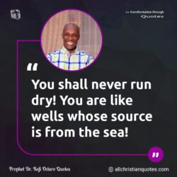 Famous & Popular Quote about dry, never, sea, source, You: "You shall never run dry! You are like wells whose source is from the sea!"