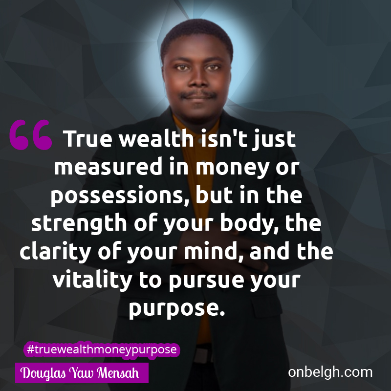 Famous & Popular Quote about Possessions, Strength, Vitality, Wealth: "True wealth isn't just measured in money or possessions, but in the strength of your body, the clarity of your mind, and the vitality to pursue your purpose."